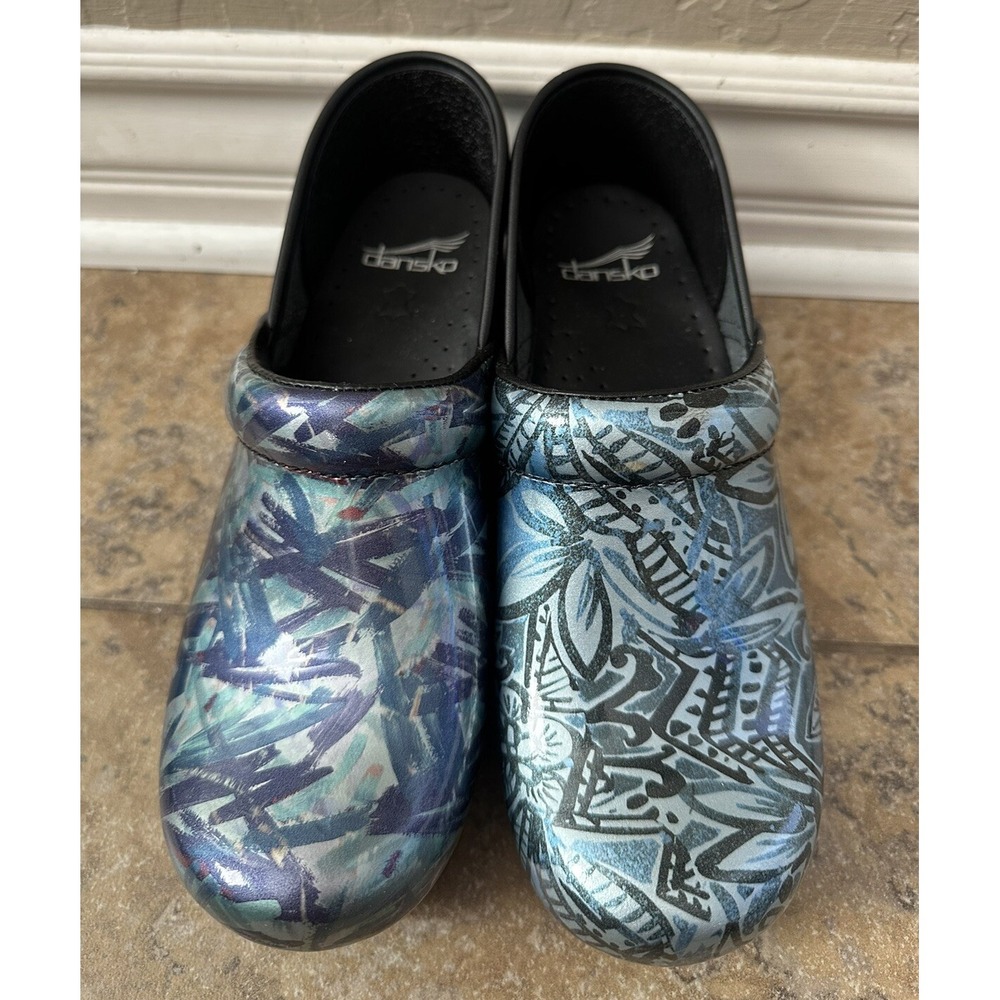 Dansko Mismatch Multicolors Women's Clog Shoes Size 38